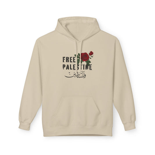 Free Palestine Red Rose Hoodie