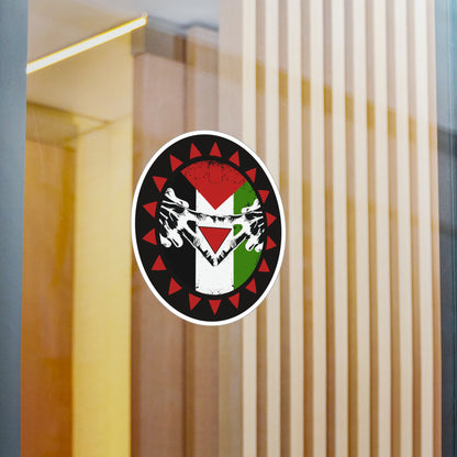 Triangle Target Hand Palestine Resistance Sticker