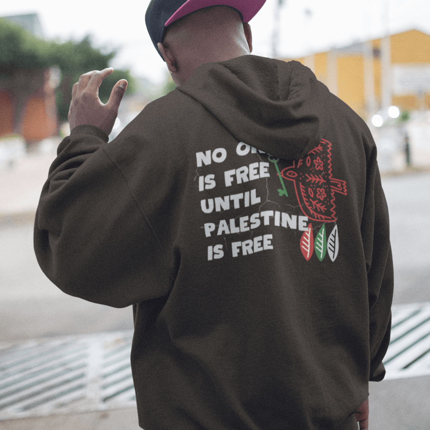 No One is Free Until Palestine is Free Hoodie - SunnahBay