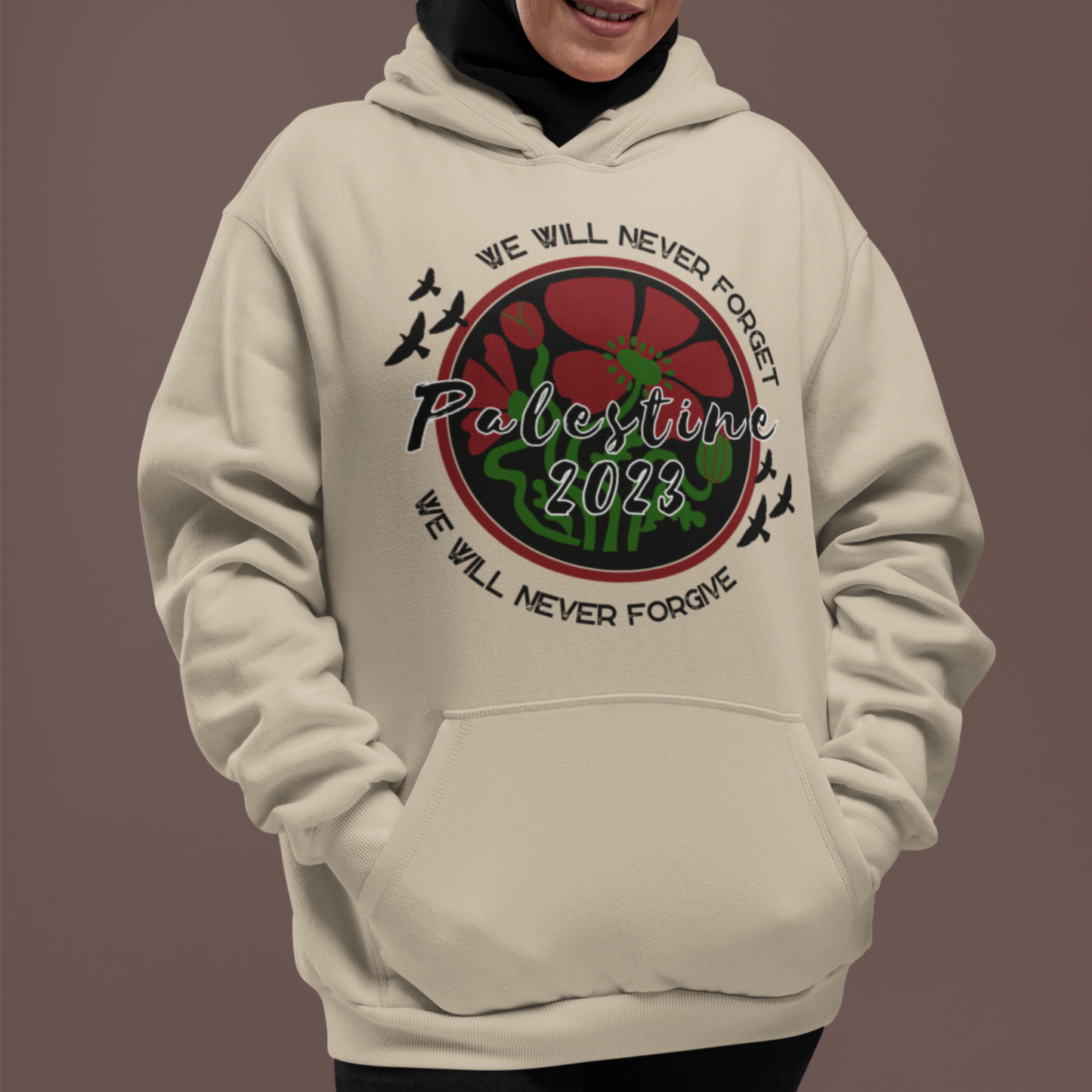 Palestine 2023 We Will Never Forgive Hoodie