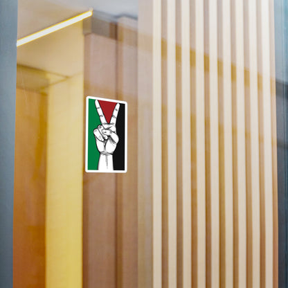 Peace Sign with Palestine Flag Sticker