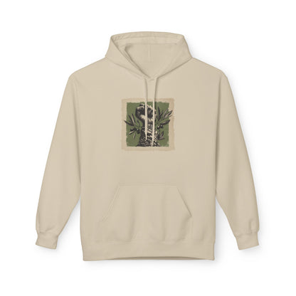Olive and Keffiyeh Palestine Hoodie