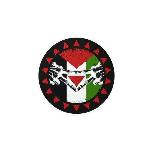 Triangle Target Hand Palestine Resistance Sticker