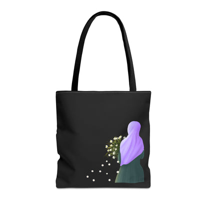 For Maliha - purple hijab tote