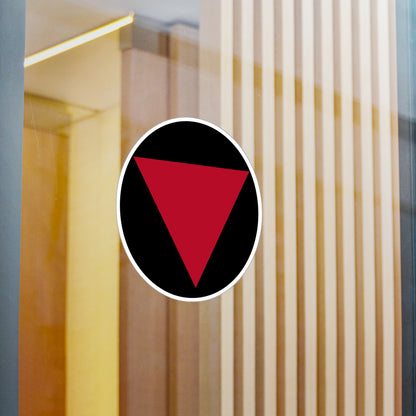 Red Triangle Resistance Statement Sticker