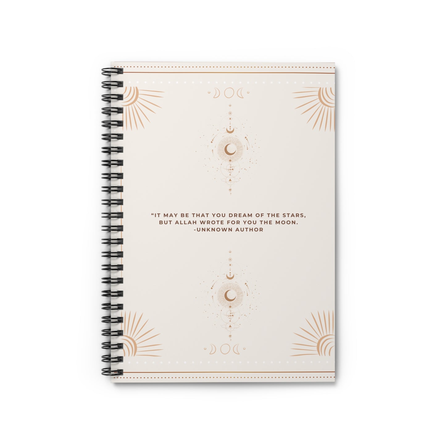 Unknown Author Inspirational Islamic Notebook