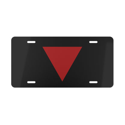 Target Red Triangle Palestine Resistance Vanity Plate