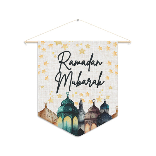 Ramadan Mubarak Decor - Arabian Lamps Banner