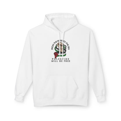 From the River to the Sea Fist with Flag Hoodie