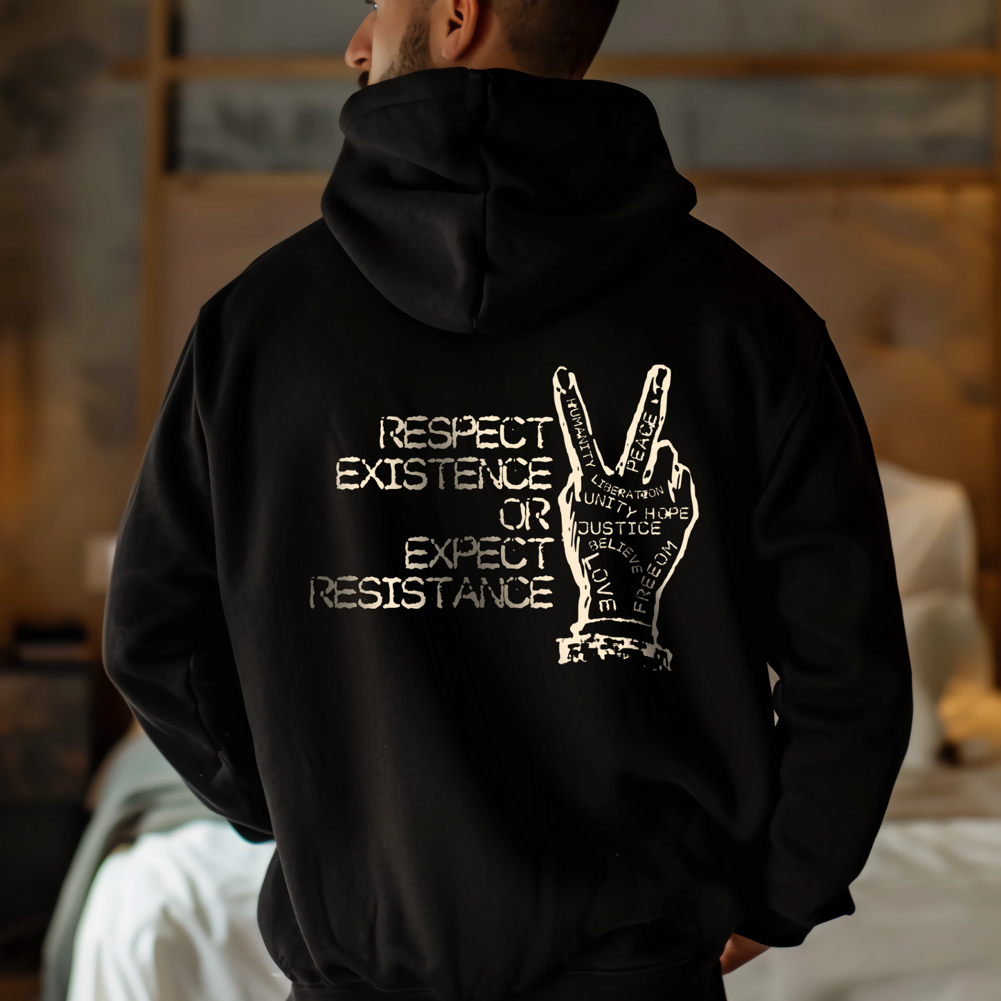 Respect Existence or Expect Resistance Pullover Hoodie