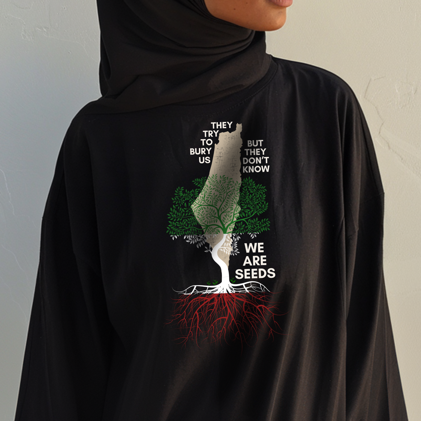 We are Seeds Long Sleeve Palestinian Tshirt