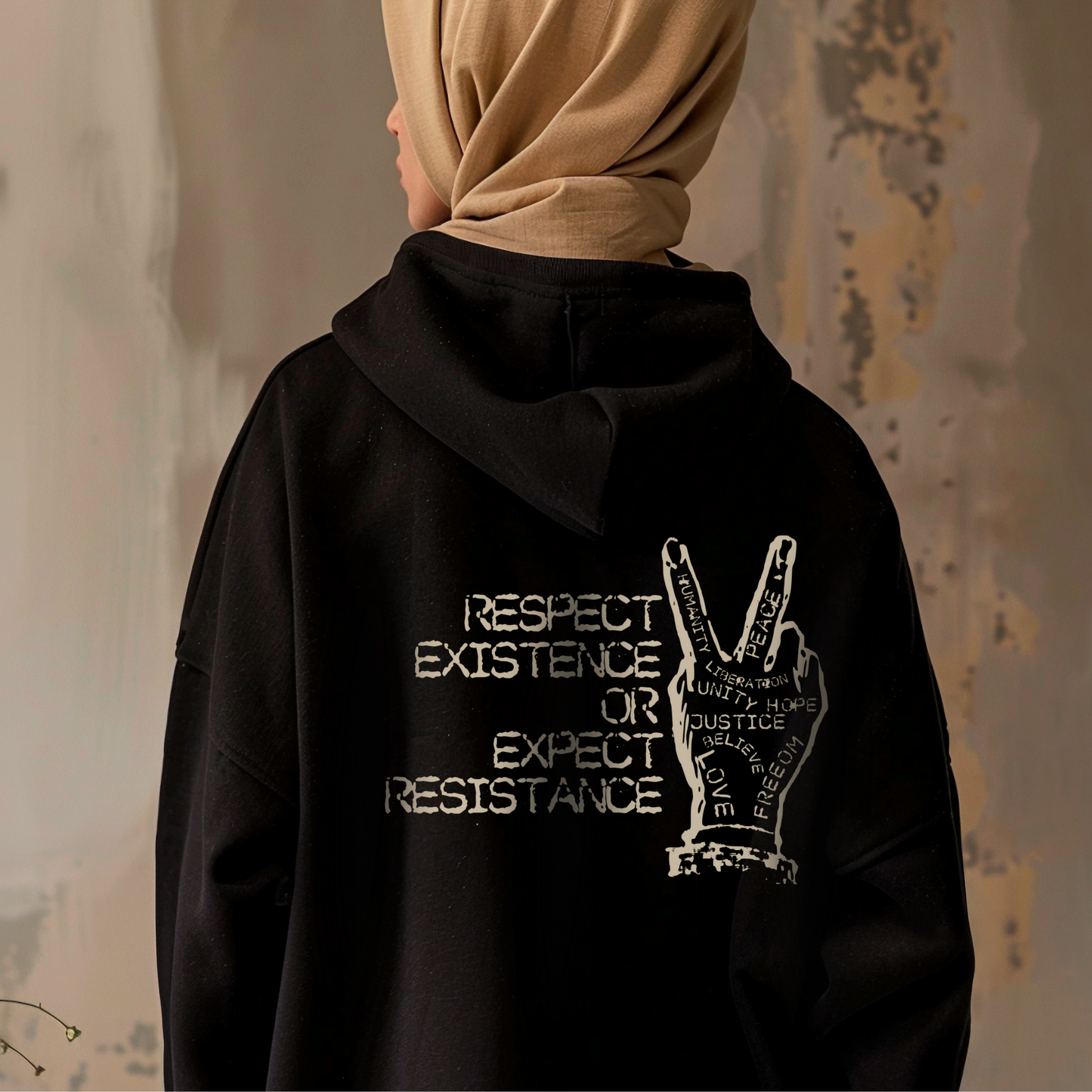 Respect Existence or Expect Resistance Pullover Hoodie