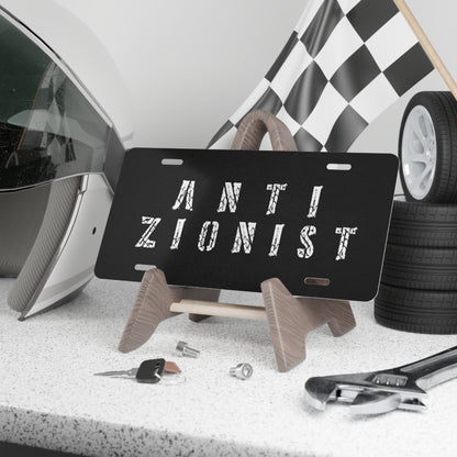 Anti Zionist Vanity Plate