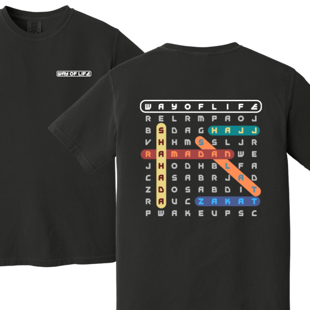 Way of Life Word Search Islamic T-shirt