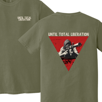 Until Total Liberation Red Triangle Palestine Tshirt