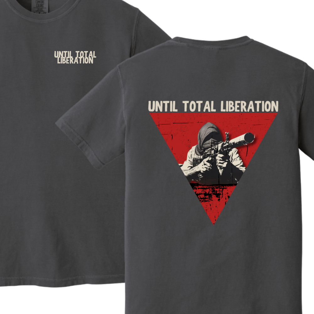 Until Total Liberation Red Triangle Palestine Tshirt