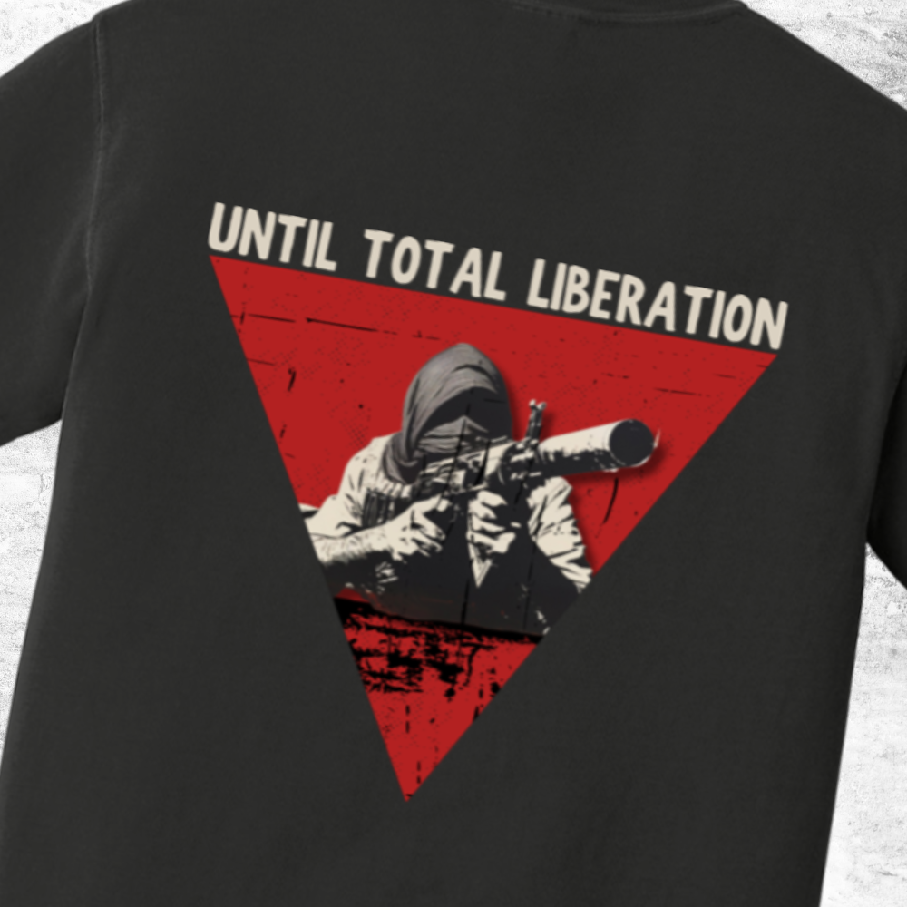 Until Total Liberation Red Triangle Palestine Tshirt