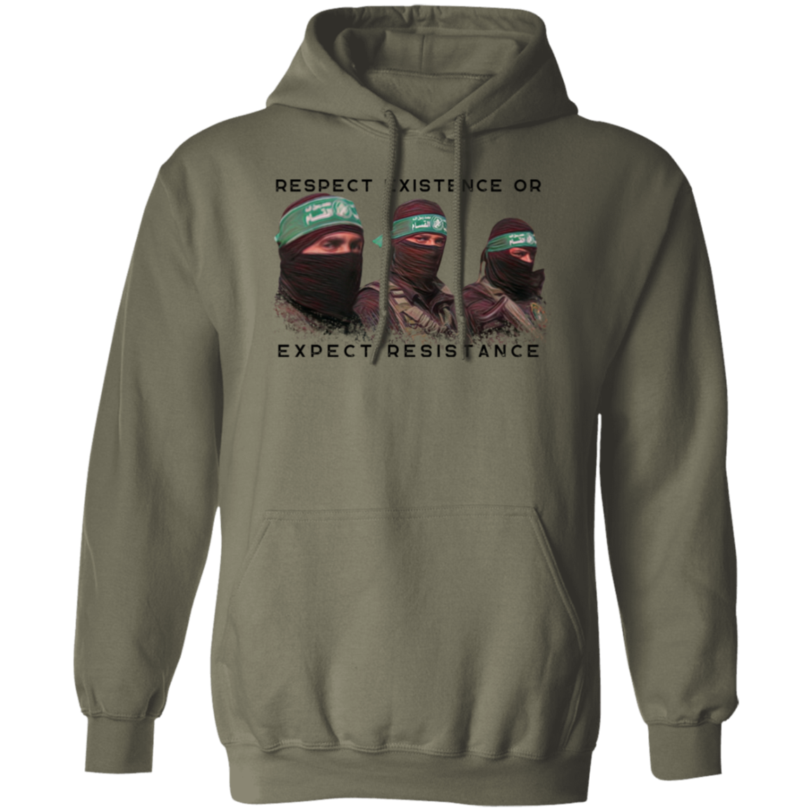 Respect Existence or Expect Resistance Palestine Fighter Hoodie