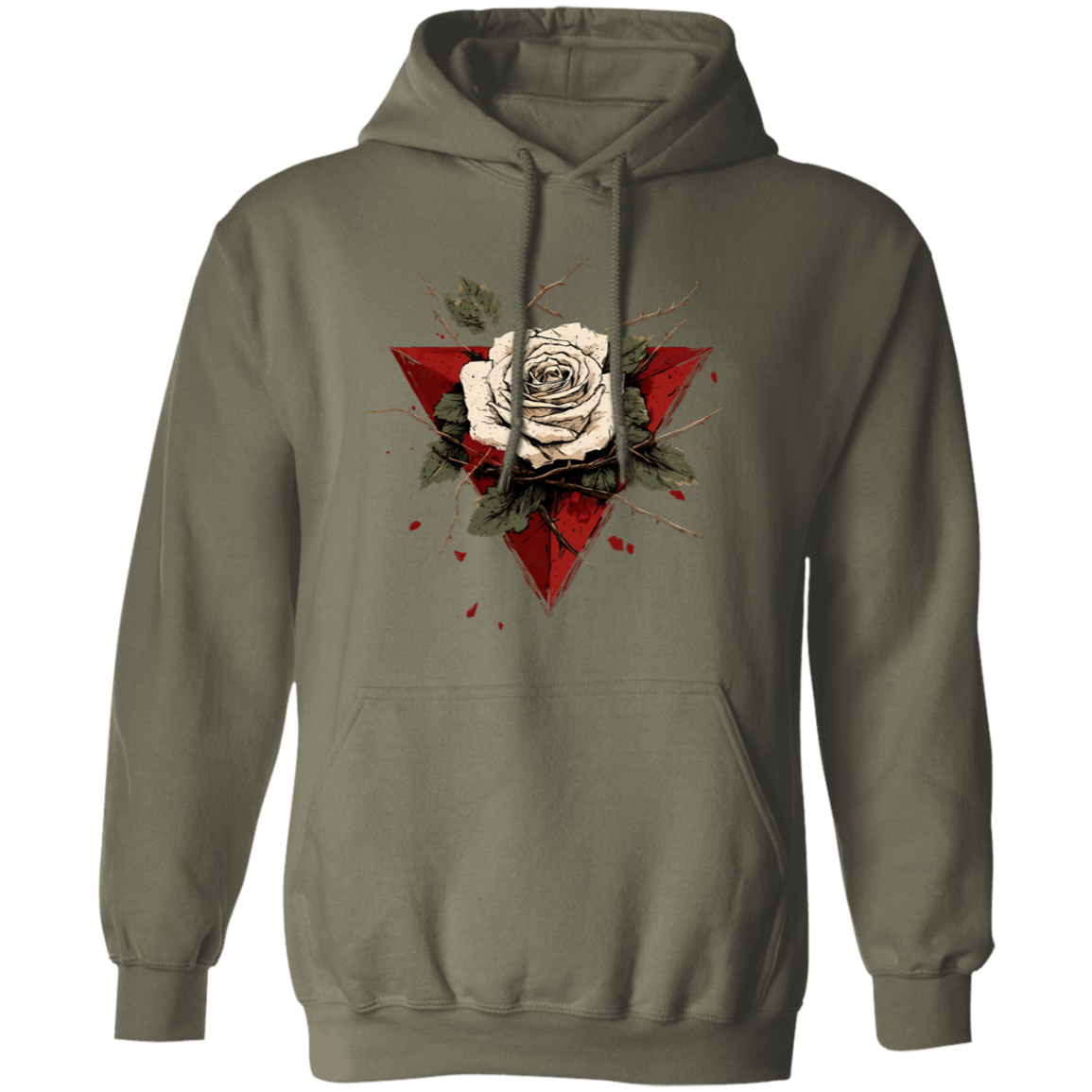 Beautiful White Rose Palestinian Hoodie