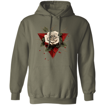 Beautiful White Rose Palestinian Hoodie