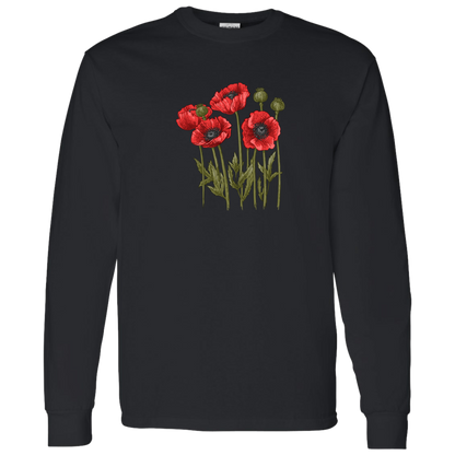 Palestinian Poppies Long Sleeve Tshirt