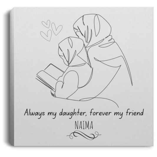 Personalized Name Always My Daughter, Forever My Friend Wall Art