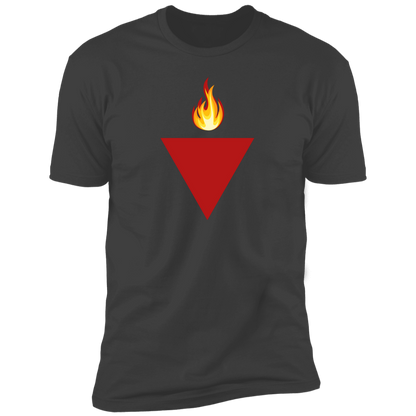 Resistance Red Triangle with Flame Tshirt