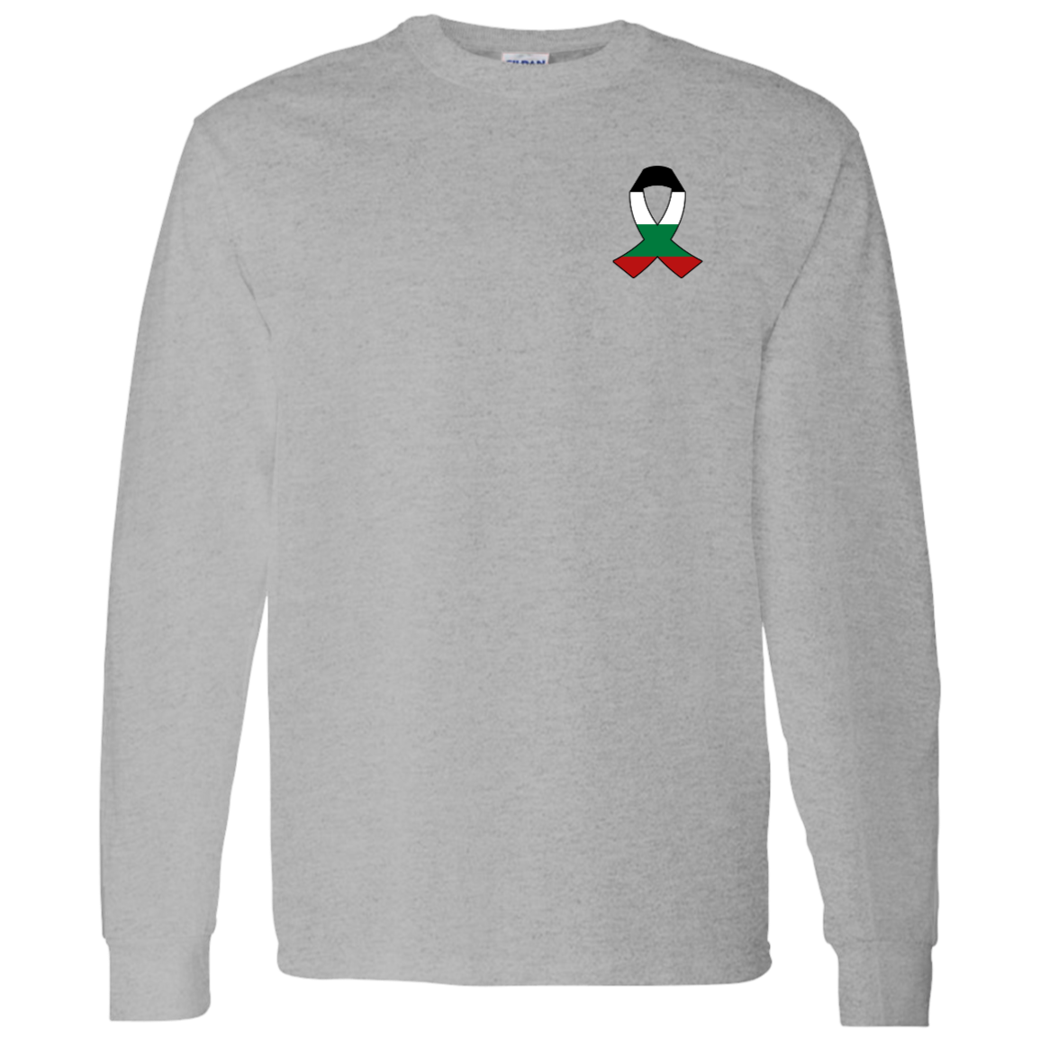 Palestine Awareness Ribbon Long Sleeve Tshirt