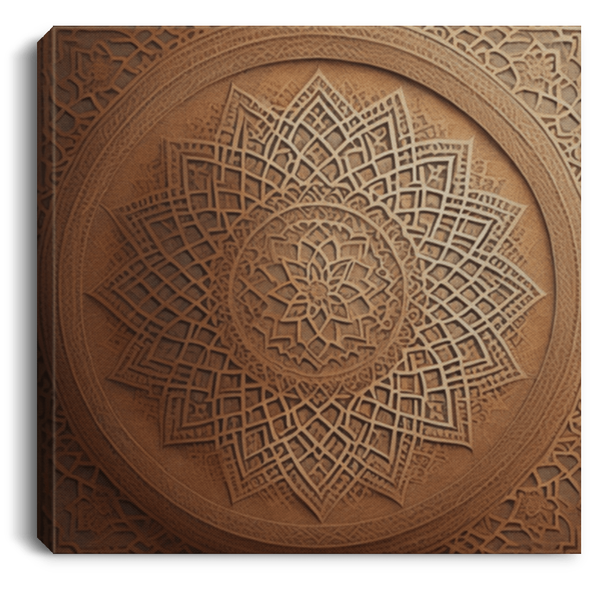 Islamic Woodwork Pattern Canvas Wall Art