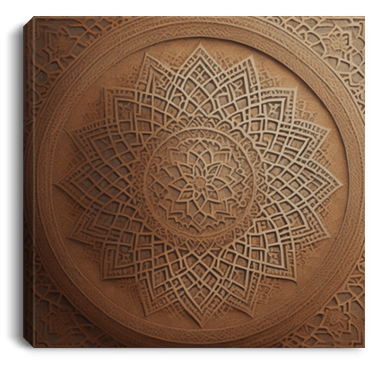 Islamic Woodwork Pattern Canvas Wall Art