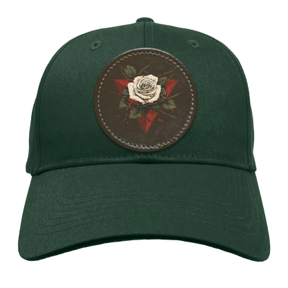 Red Triangle with White Rose Palestine Hat