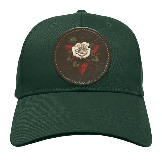 Red Triangle with White Rose Palestine Hat