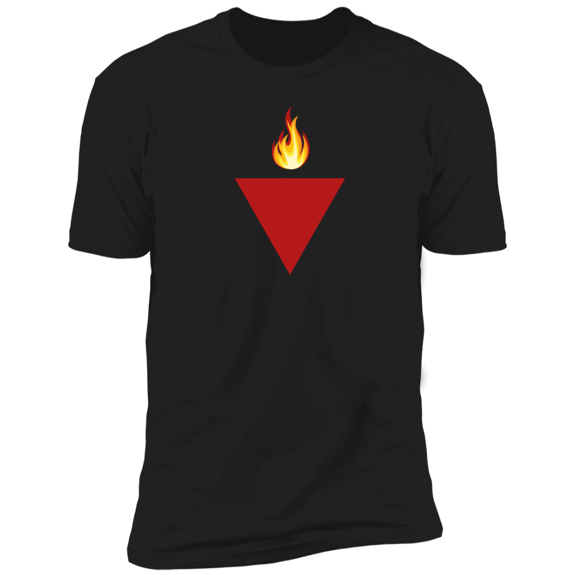Red Triangle on Fire Resistance Tshirt