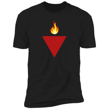 Resistance Red Triangle with Flame Tshirt