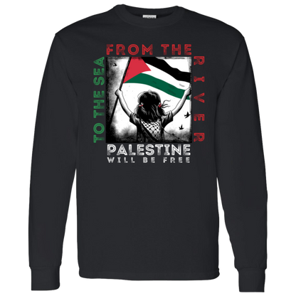 From the River to the Sea Palestine Long Sleeve Tshirt
