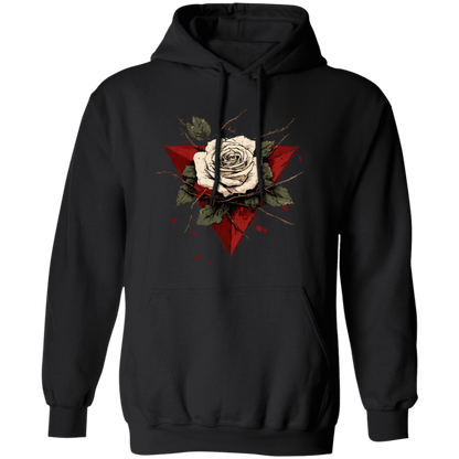 Beautiful White Rose Palestinian Hoodie