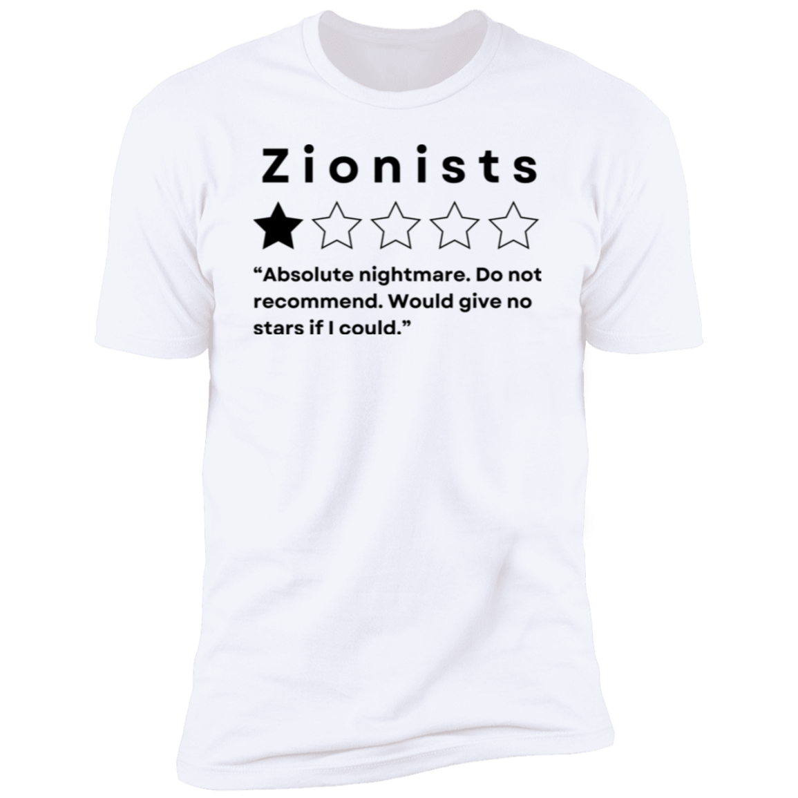 Zionists Do Not Recommend Tshirt