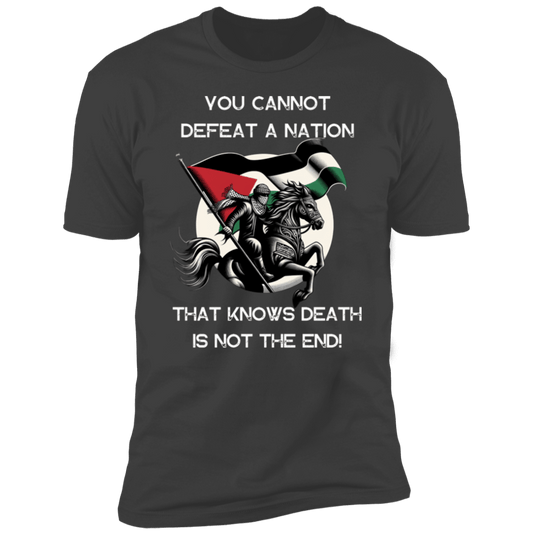 You Cannot Defeat a Nation Palestinian Tshirt