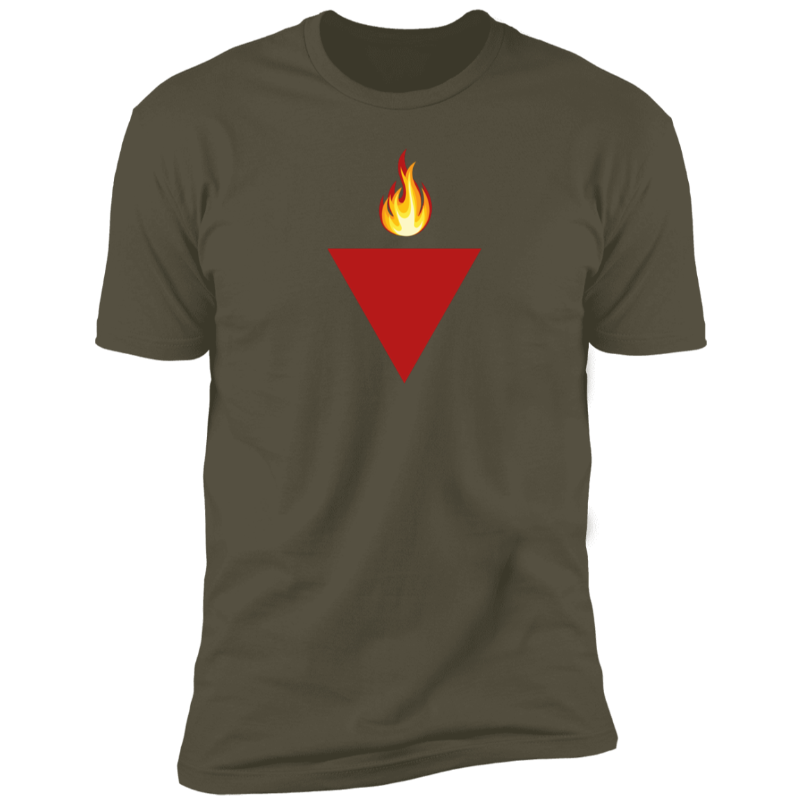 Red Triangle on Fire Resistance Tshirt