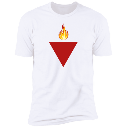 Resistance Red Triangle with Flame Tshirt