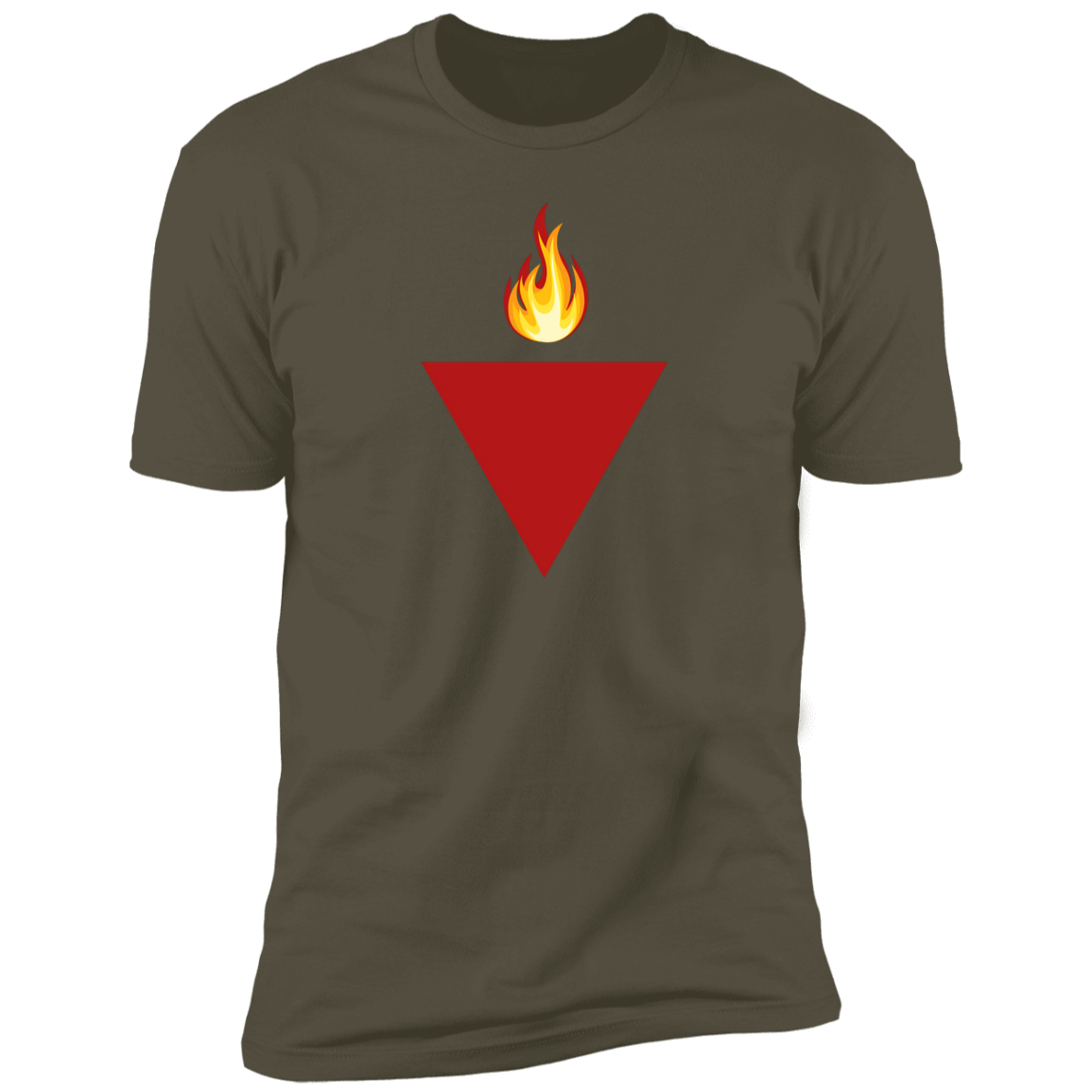 Resistance Red Triangle with Flame Tshirt