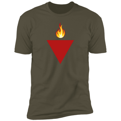 Resistance Red Triangle with Flame Tshirt