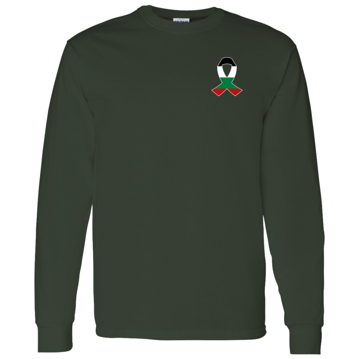 Palestine Awareness Ribbon Long Sleeve Tshirt