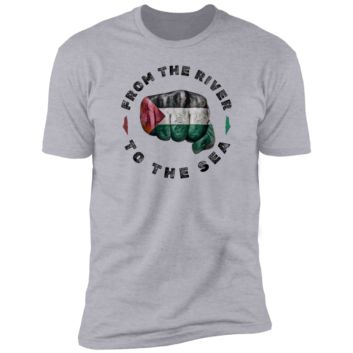 From the River to the Sea Palestine Fist Tshirt