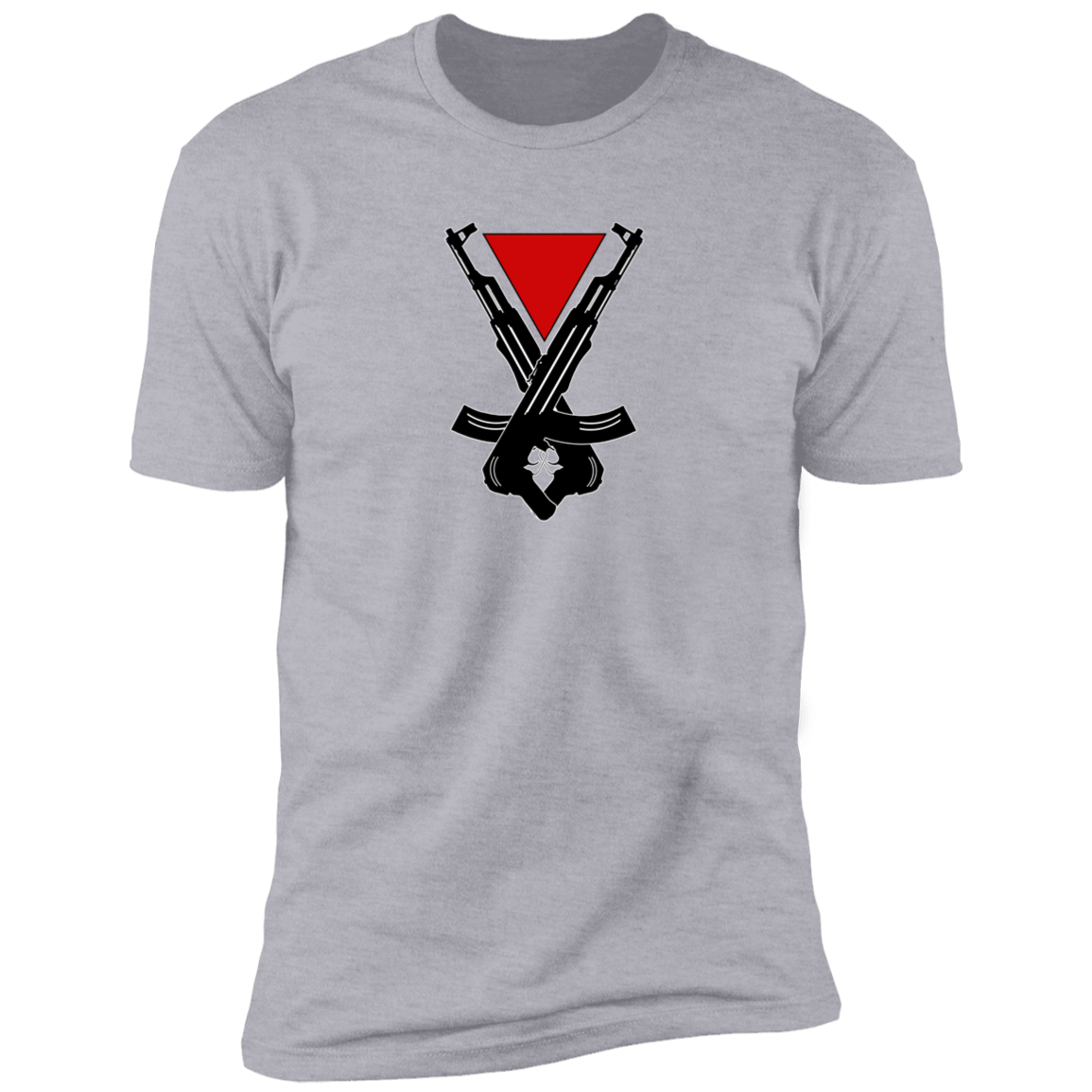 Red Triangle with Weapons of Revenge Tshirts