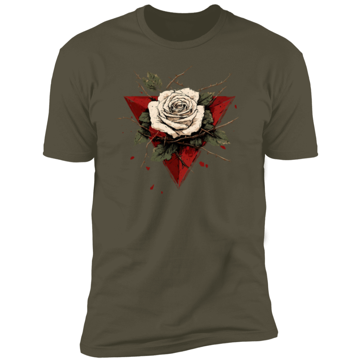 Beautiful White Rose Palestinian Resistance Tshirt