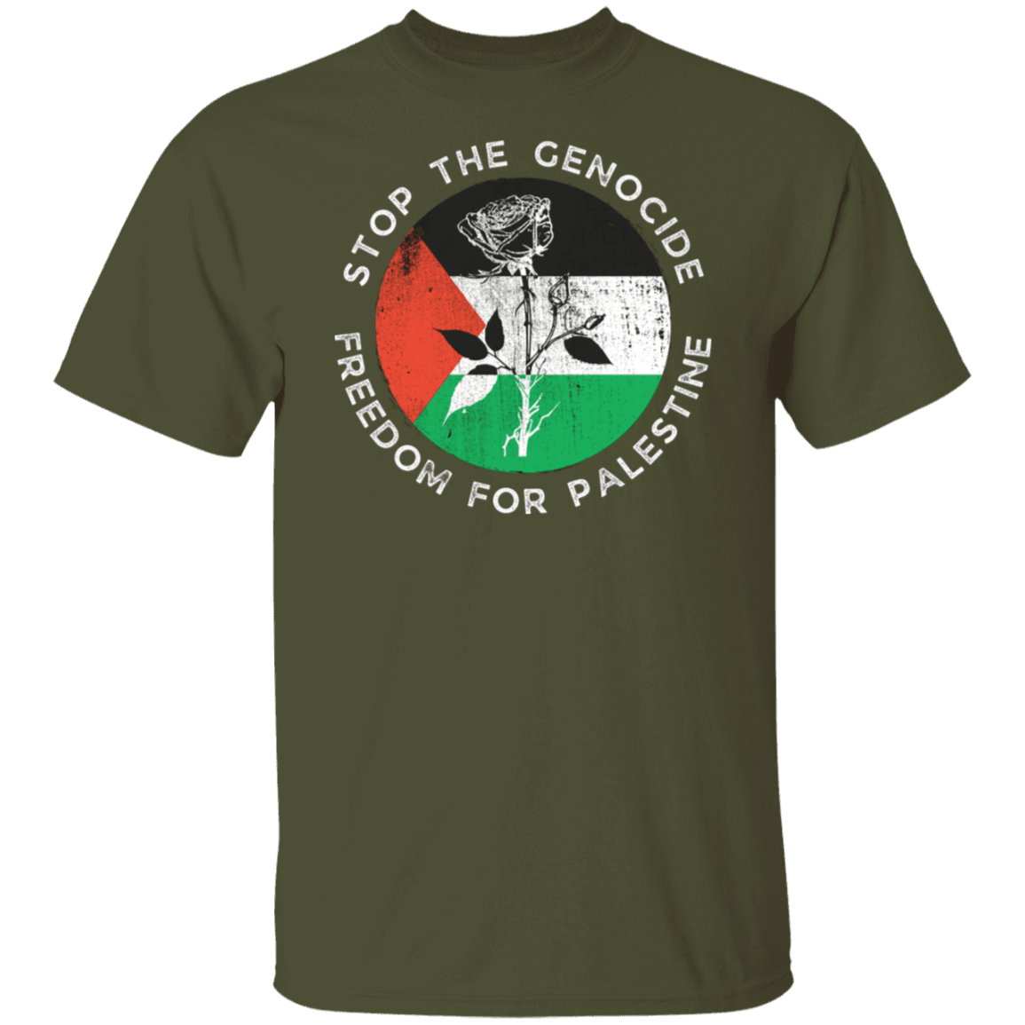 Stop the Genocide Freedom for Palestine Tshirt - SunnahBay