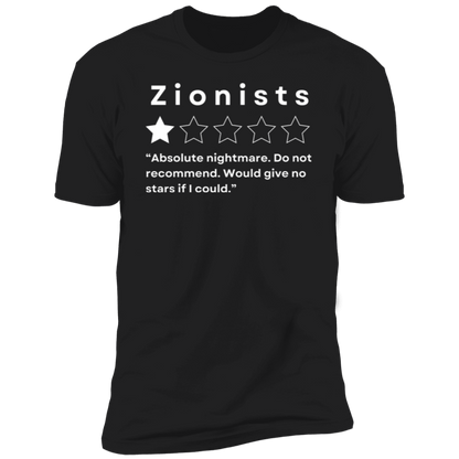 Zionists Do Not Recommend Tshirt