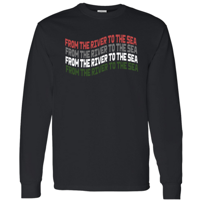 Wavy From the River to the Sea Long Sleeve Tshirt