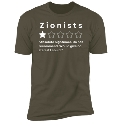 Zionists Do Not Recommend Tshirt